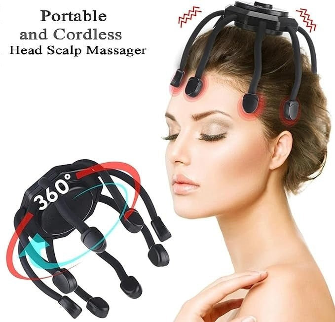 360° Ultra Head Massager     جهاز تدليك الرأس بزاوية 360 درجة